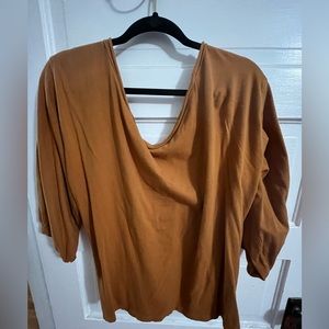 Free People back knot top